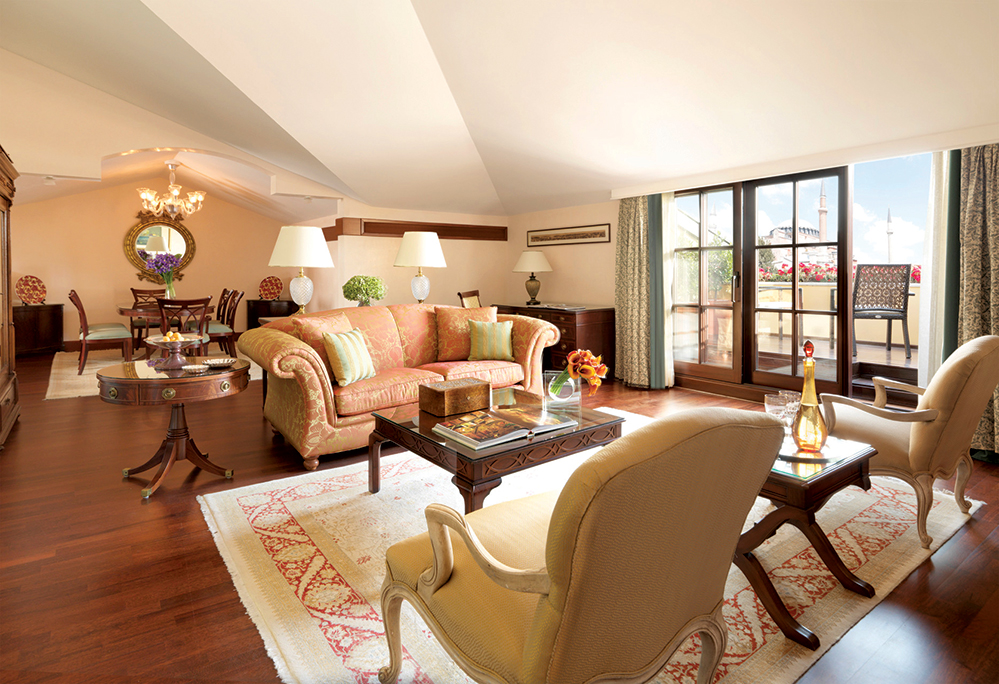 The St Sophia Suite offers stunning views of the Hagia Sophia